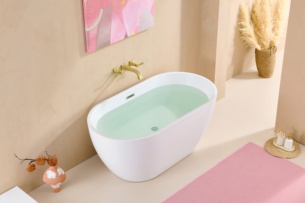 Wall Mount Tub Faucet,Brushed Gold High-Flow 2-Handle Tub Filler,10-Inch Square Spout with Engineered Curves, Solid Brass, Rough-In Valve Included,KOTTISAARI